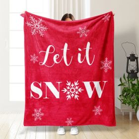Christmas Thickening Print Flannel Blanket (Option: Style06-150x200cm)